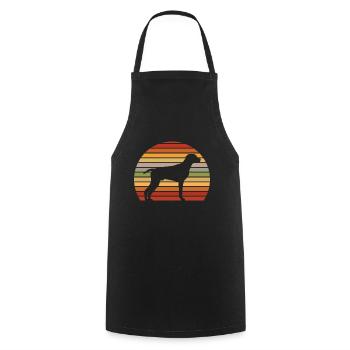 Deutsch Kurzhaar Grafik Vorstehhund Geschenk - Kochschürze - Schwarz - Vorne - AI Model Male 185 dark (185cm)