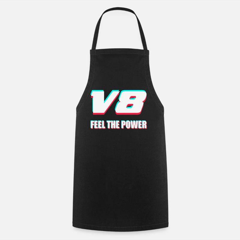V8 - Cooking Apron - black