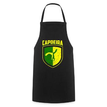 Capoeira - Tablier de cuisine - noir - Devant - AI Model Male 185 dark (185cm)