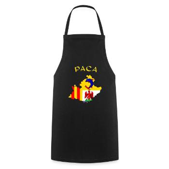 PACA - Cooking Apron - black - Front - AI Model Male 185 dark (185cm)