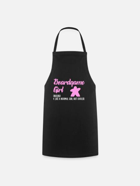 boardgame girl - Cooking Apron - black