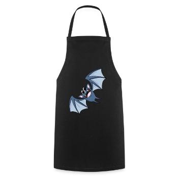 chauve souris - Tablier de cuisine - noir - Devant - AI Model Male 185 dark (185cm)