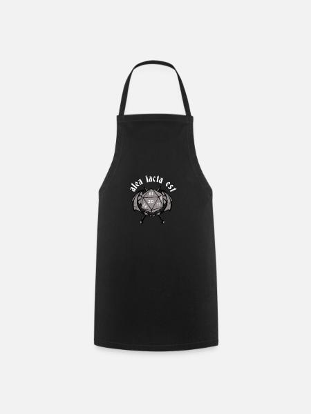 Alea Iacta Est - The die is cast - Cooking Apron - black