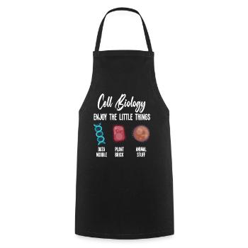 La biologie Profite des petites choses - Tablier de cuisine - noir - Devant - AI Model Male 185 dark (185cm)