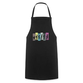 Field Hockey Evolution - Cooking Apron - black - Front - AI Model Male 185 dark (185cm)