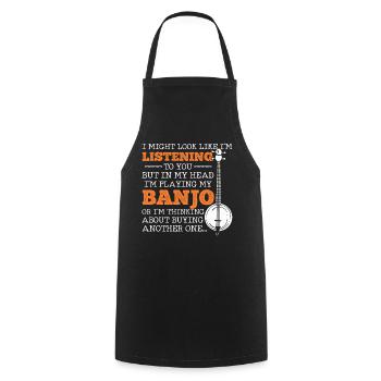 Banjo - Tablier de cuisine - noir - Devant - AI Model Male 185 dark (185cm)
