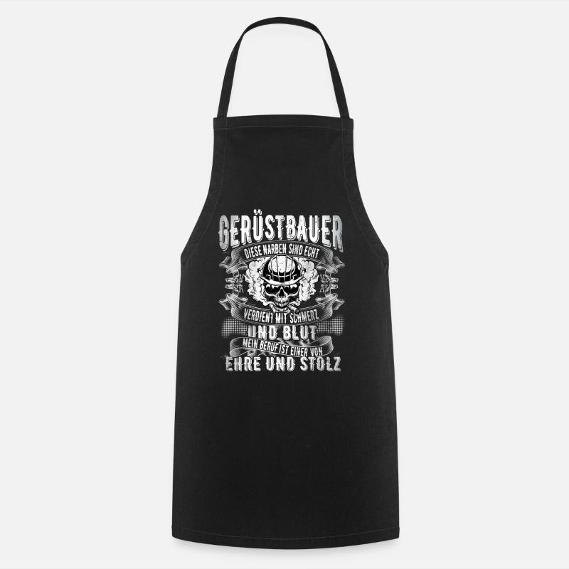 Gerüstbauer - Kochschürze - Schwarz