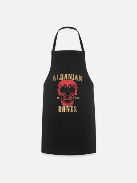 Albanians to the bone - Cooking Apron - black