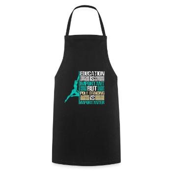 Pole Dance Pole Fitness Dance - Cooking Apron - black - Front - AI Model Male 185 dark (185cm)