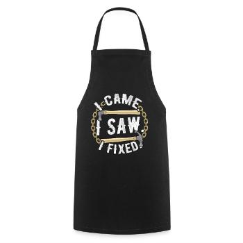 Carpenter Carpenter Repairing Carpenter - Cooking Apron - black - Front - AI Model Male 185 dark (185cm)