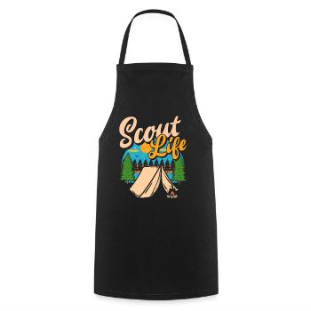 Scouts Nature Tent Tents Gift - Cooking Apron - black - Front - AI Model Male 185 dark (185cm)