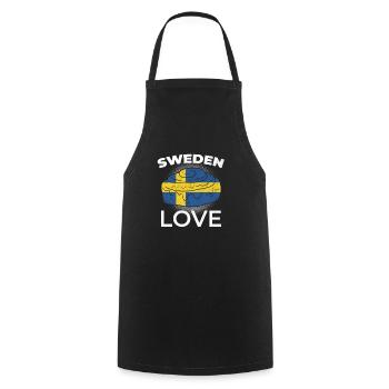 Sweden Lover Norway Nordic Scandinavian Swedish - Cooking Apron - black - Front - AI Model Male 185 dark (185cm)