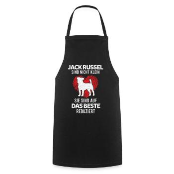 Jack Russell Terrier Hund Hundeliebhaber Lustige S - Kochschürze - Schwarz - Vorne - AI Model Male 185 dark (185cm)