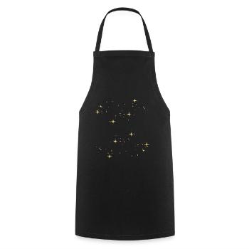 Étoiles étoiles étoiles étoiles - Tablier de cuisine - noir - Devant - AI Model Male 185 dark (185cm)