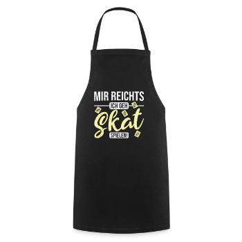 Skat Skatspieler Kartenspiel Mir Reichts Spruch - Kochschürze - Schwarz - Vorne - AI Model Male 185 dark (185cm)