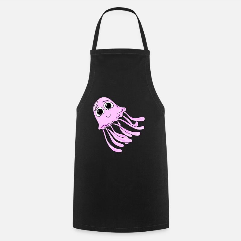 méduse - Tablier de cuisine - noir