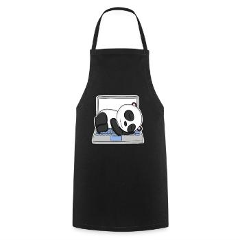 Computer Nerd Programmierer Herren Geschenk - Kochschürze - Schwarz - Vorne - AI Model Male 185 dark (185cm)