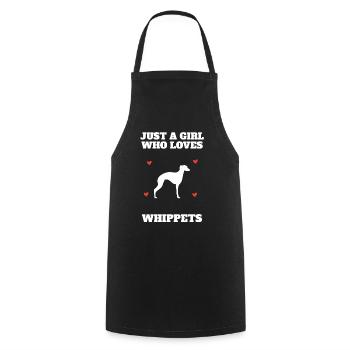 Whippet Girl Enthusiast Breeder Gift - Kochschürze - Schwarz - Vorne - AI Model Male 185 dark (185cm)