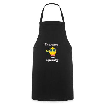 Ez Peasy Lemon Squeezy - Kochschürze - Schwarz - Vorne - AI Model Male 185 dark (185cm)