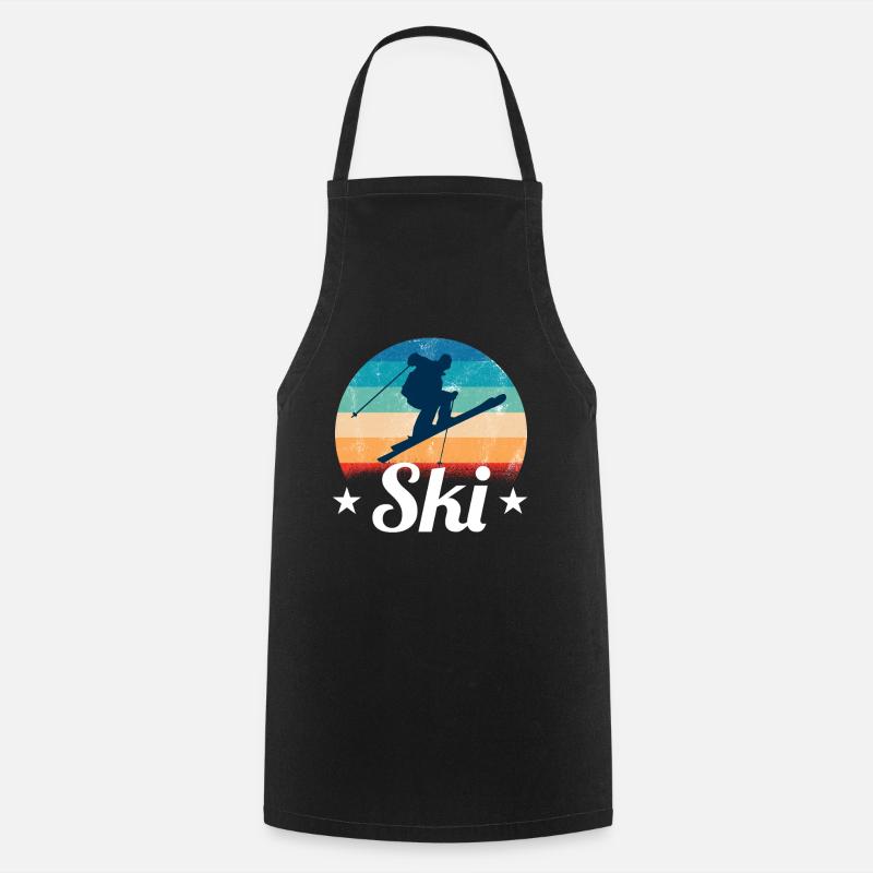 Ski - Kochschürze - Schwarz