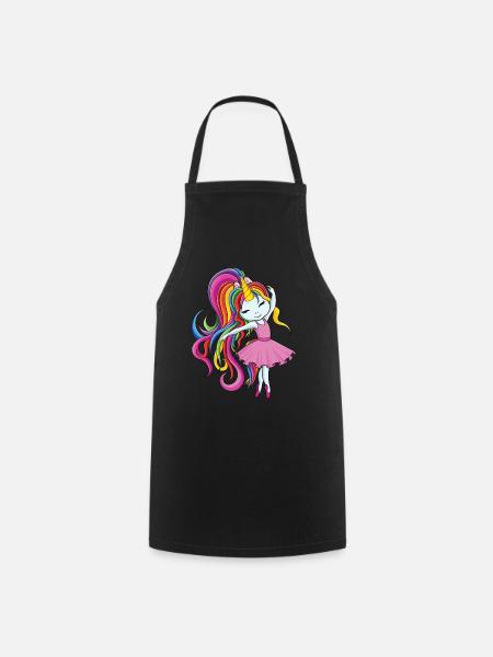 Licorne ballerine - Tablier de cuisine - noir