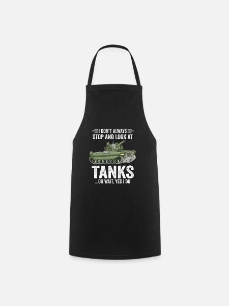 Armee Panzer Veteran Militär Geschenk - Kochschürze - Schwarz