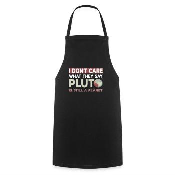 Pluton est toujours une planète - Tablier de cuisine - noir - Devant - AI Model Male 185 dark (185cm)