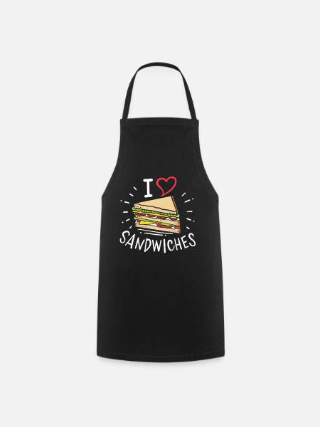 Sandwich - Kochschürze - Schwarz