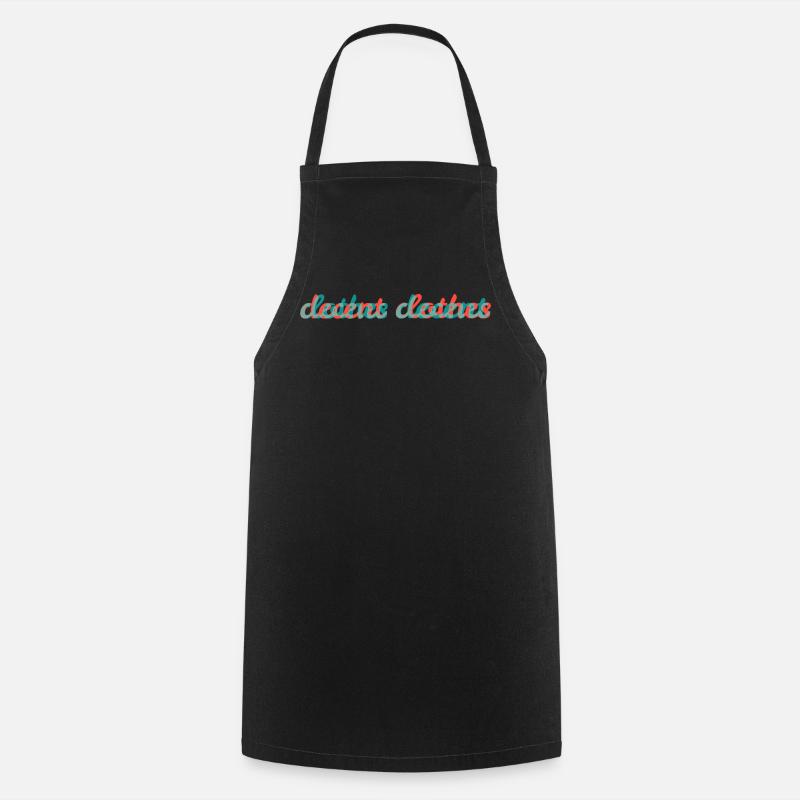 decent clothes - Cooking Apron - black