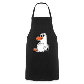 gull - Cooking Apron - black - Front - AI Model Male 185 dark (185cm)
