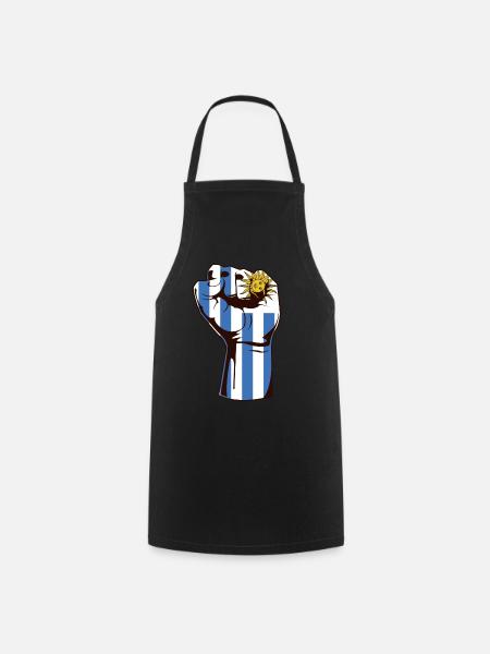 Uruguay Fist Revolution J'aime l'Uruguay - Tablier de cuisine - noir