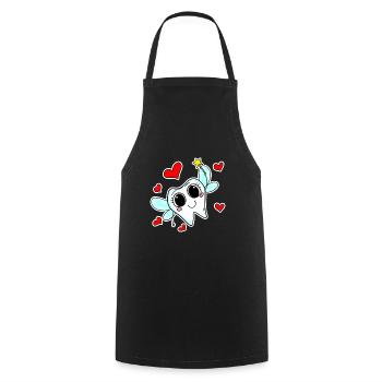 La magie des dents de la fée des dents - Tablier de cuisine - noir - Devant - AI Model Male 185 dark (185cm)