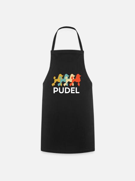 Pudel Zwergpudel Königspudel Mittelpudel - Kochschürze - Schwarz