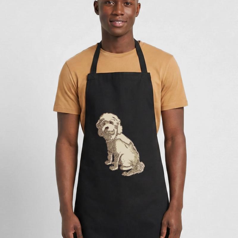 Dessin de chien cockapoo d'un cockapoo Tablier de cuisine