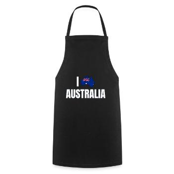 Australie - Tablier de cuisine - noir - Devant - AI Model Male 185 dark (185cm)