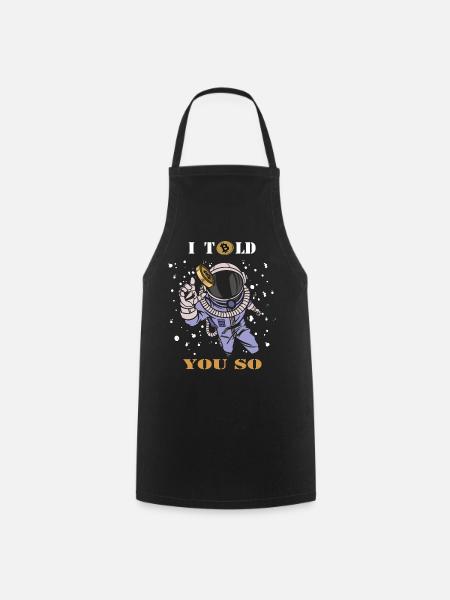 Bitcoin - Cooking Apron - black