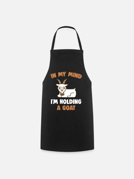 Goat goat - Cooking Apron - black