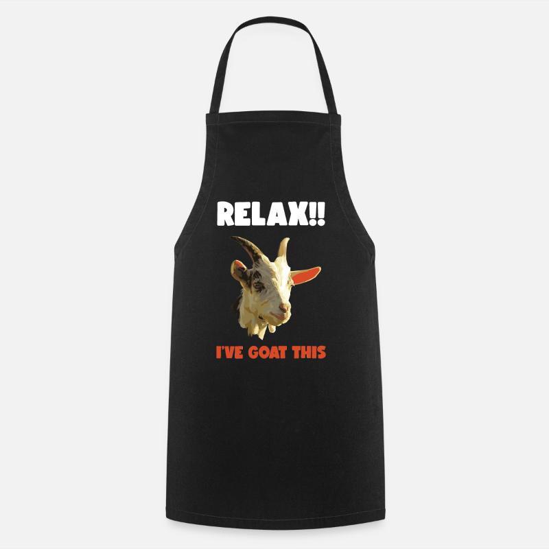 Goat goat - Cooking Apron - black