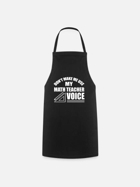 Prof de maths - Tablier de cuisine - noir
