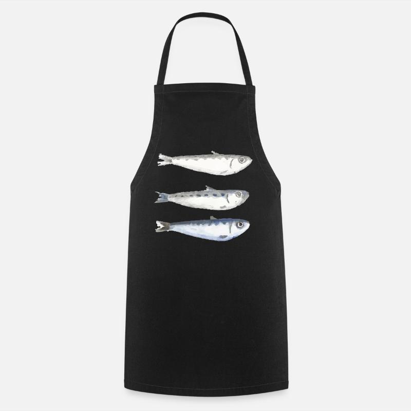 sardine - Cooking Apron - black