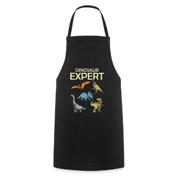 Dinosaure - Tablier de cuisine - noir - Devant - AI Model Male 185 dark (185cm)