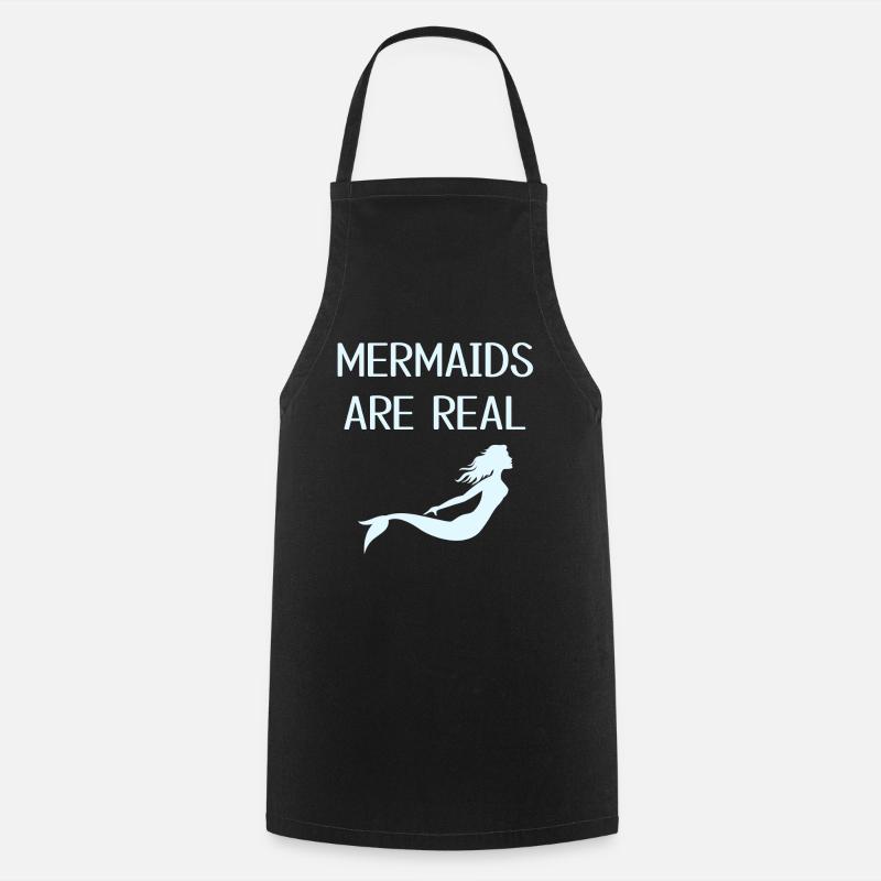 Mermaids - Cooking Apron - black