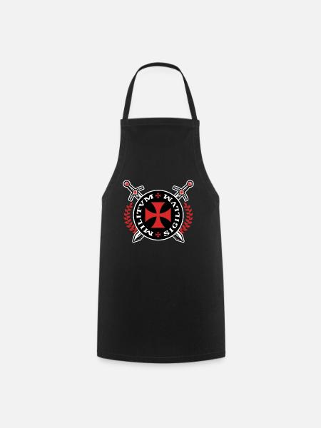 Crusader Templar Emblem Knights Templar Knight - Cooking Apron - black