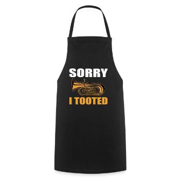 tuba - Cooking Apron - black - Front - AI Model Male 185 dark (185cm)