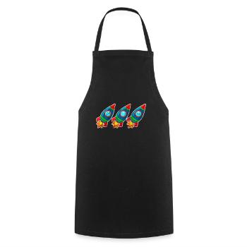 Diamond Hands To The Moon Market Stonk Meme Quote - Cooking Apron - black - Front - AI Model Male 185 dark (185cm)