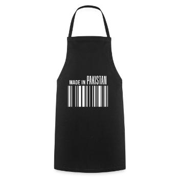 Funny Pakistani saying Pakistan gift - Cooking Apron - black - Front - AI Model Male 185 dark (185cm)