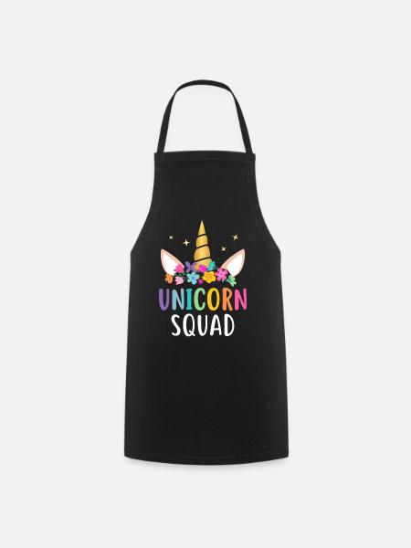 Unicorn Squad - Kochschürze - Schwarz