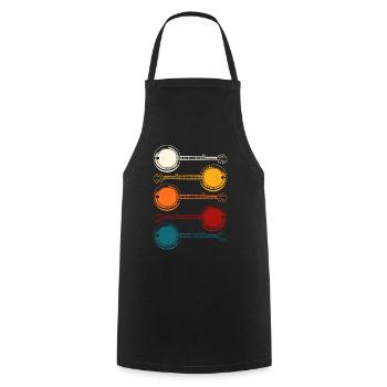 banjo - Cooking Apron - black - Front - AI Model Male 185 dark (185cm)