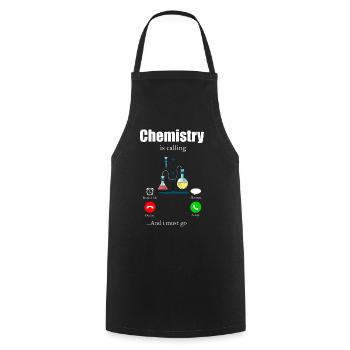 Chemistry Periodic Table Molecule Atom Biochemistry - Cooking Apron - black - Front - AI Model Male 185 dark (185cm)