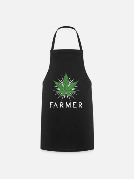 Hanf Farmer - Kochschürze - Schwarz